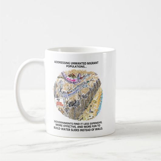 Tasse von Flüchtlingswasserrutschen (Links)