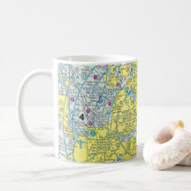 Tasse von Flugdiagrammen