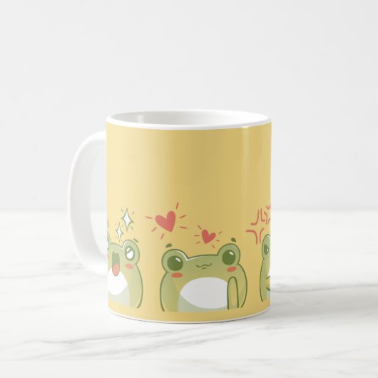 Tasse von Fröschen und Gefühlen (Vorderseite Links)