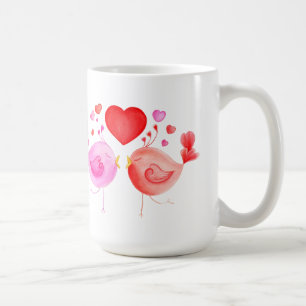 Tasse von Gewürzvögeln Rosa Gedicht