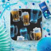 Tasse von Glasbäern Pappteller (Party)