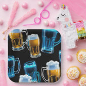 Tasse von Glasbäern Pappteller (Party)