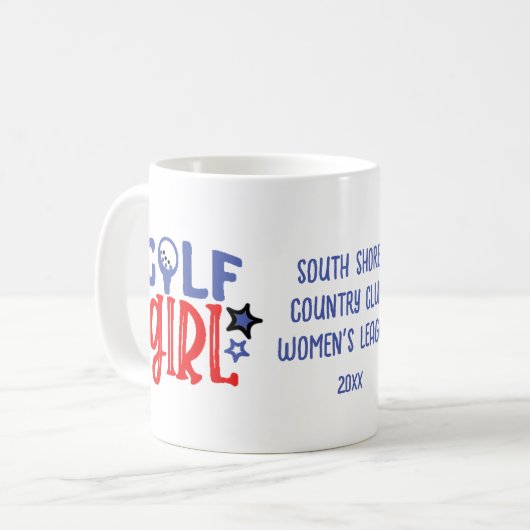 Tasse von Golf Girl (Vorderseite Links)