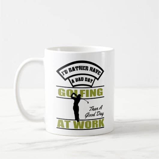 Tasse von Golf und Arbeit (Links)