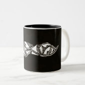 Tasse von Grafiklinien (VorderseiteRechts)