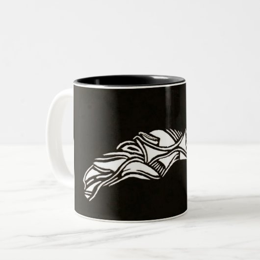 Tasse von Grafiklinien (Vorderseite Links)
