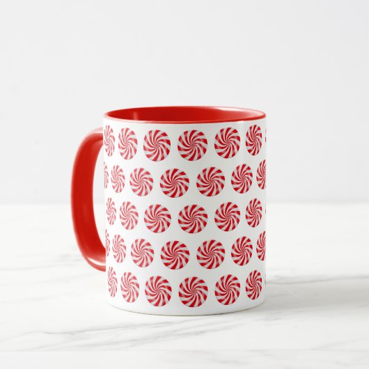 Tasse von Hartpeppermint Candy Design (Vorderseite Links)