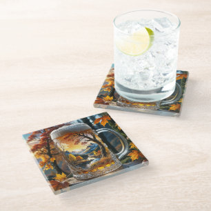 Tasse von Herbstbier Glasuntersetzer