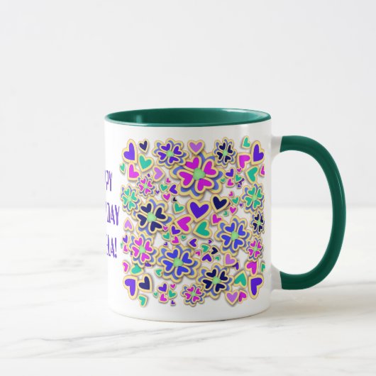 TASSE VON HERZEN UND BLUME (Rechts)