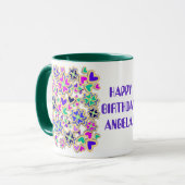 TASSE VON HERZEN UND BLUME (Vorderseite Links)