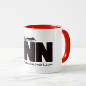 TASSE von HNN Weiß, Schwarz und Rot (VorderseiteRechts)
