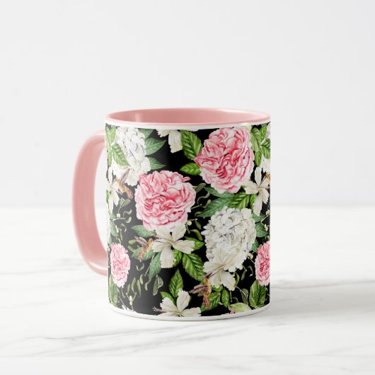 Tasse von Humingvögeln (Vorderseite Links)