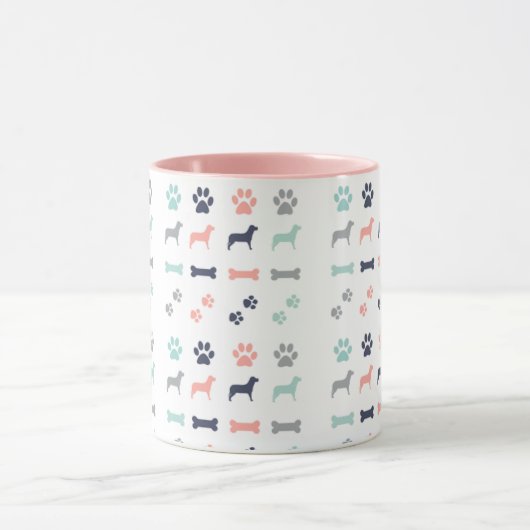 Tasse von Hunden und Knochen (Zentrum)