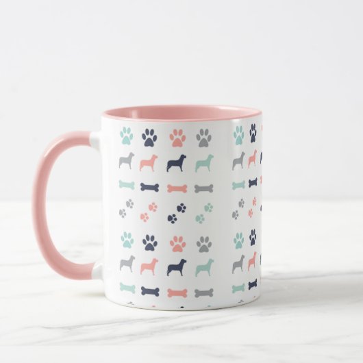 Tasse von Hunden und Knochen (Links)