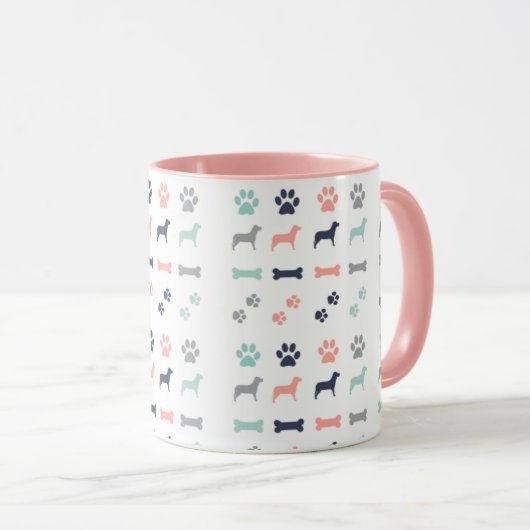 Tasse von Hunden und Knochen (VorderseiteRechts)