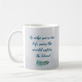 Tasse von inspirierenden Talmud-Zitaten (Links)