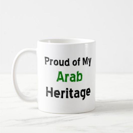 Tasse von Kaffee aus arabischem Erbe (Links)