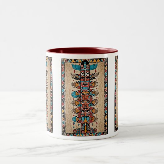 Tasse von Kaffee-Tribal (Mittel)