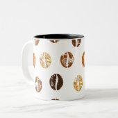 Tasse von Kaffeebohnen (Vorderseite Links)