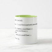 Tasse von Kaffeecode für Softwareentwickler (Zentrum)