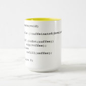 Tasse von Kaffeecode für Softwareentwickler (Zentrum)
