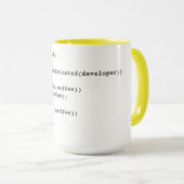 Tasse von Kaffeecode für Softwareentwickler (VorderseiteRechts)