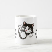 Tasse von Katze, Kaffee und Computer (Mittel)