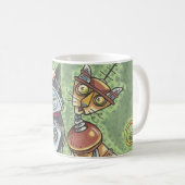 Tasse von Katzen- und Dog-Robotern (VorderseiteRechts)