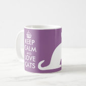 Tasse von Katzen und Lieben behalten (Vorderseite Links)