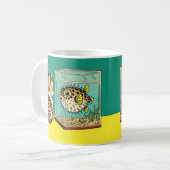 Tasse von Katzen und Puffern (Vorderseite Links)