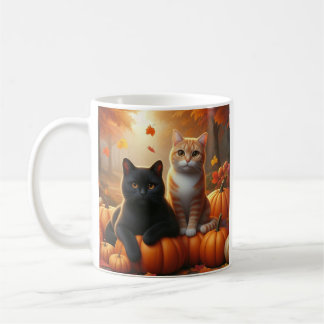 Tasse von Katzen und Pumpkins
