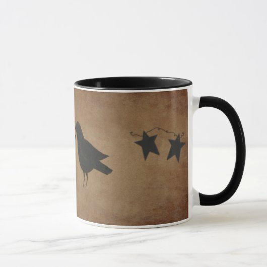Tasse von Krähen und Sternen (Rechts)