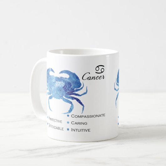 Tasse von Krebsarten (Vorderseite Links)