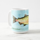 Tasse von Lachs, Tasse von Fischen (Vorderseite Links)