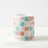 Tasse von Landtieren - Niedliche und rustikale Bau (Mittel)