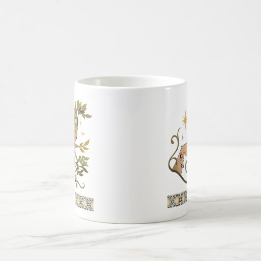 Tasse von leafy Hand Design (Mittel)