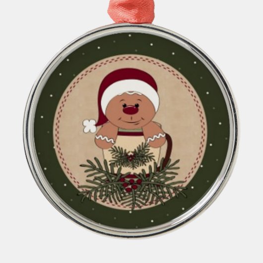 Tasse von Lebkuchen Ornament Aus Metall (Vorne)