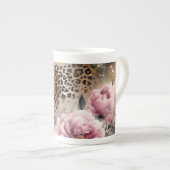 Tasse von Leopard und Rose (Vorderseite Rechts)
