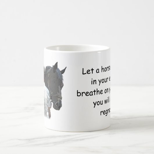 Tasse von Mann mit Pferdeschlittenkaffee (Mittel)