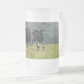 Tasse von Mattiertem Glass-Bier für Doppelrinder (VorderseiteRechts)
