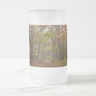 Tasse von Mattiertem Glass-Bierglas im Herbst