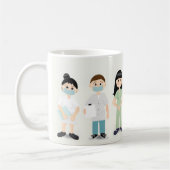 Tasse von medizinischem Heros mit Krankenschwester (Links)