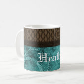 Tasse von Metallgetriebe, Aquamarin (Vorderseite Links)