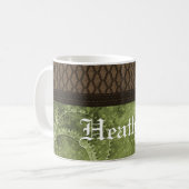 Tasse von Metallgetriebe, grün (Vorderseite Links)