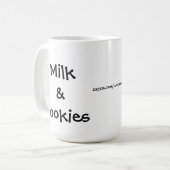 Tasse von Milch und Cookies (Vorderseite Links)