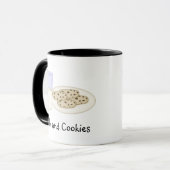 Tasse von Milch und Cookies (Vorderseite Links)