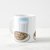 Tasse von Milch und Cookies (Vorderseite Links)