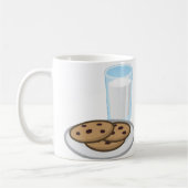 Tasse von Milch und Cookies (Links)