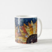 Tasse von Mischmediensonnenblumen (VorderseiteRechts)