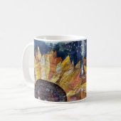 Tasse von Mischmediensonnenblumen (Vorderseite Links)